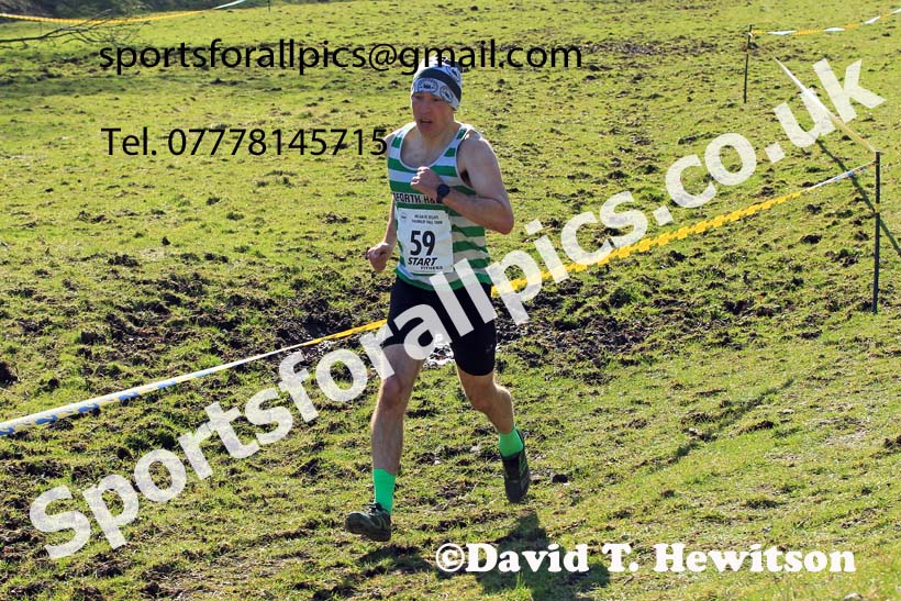 Senior and Masters Mens 2022 North Eastern Cross Country Relays, Farnley Farm, Peterlee.  Photo: David T. Hewitson/Sports for All Pics